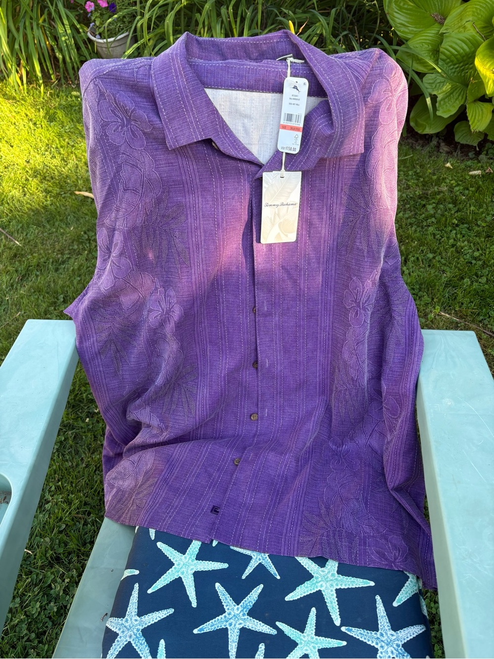 TOMMY BAHAMA 100% Silk Size 3XL Mens Hawaiian Shirt Hibiscus Border NEW $158